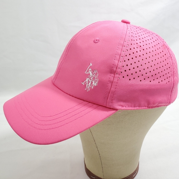 U.S Polo Assn Pink Adult Adjustable Hat Cap Embroidered - Picture 1 of 7